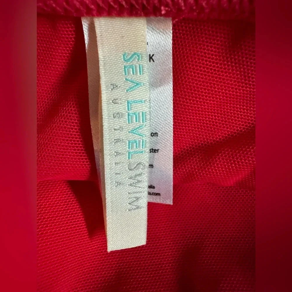 Sea Level Cross Front One-Piece red Swimsuit size 14 NEW $114.95 - Picture 4 of 6
